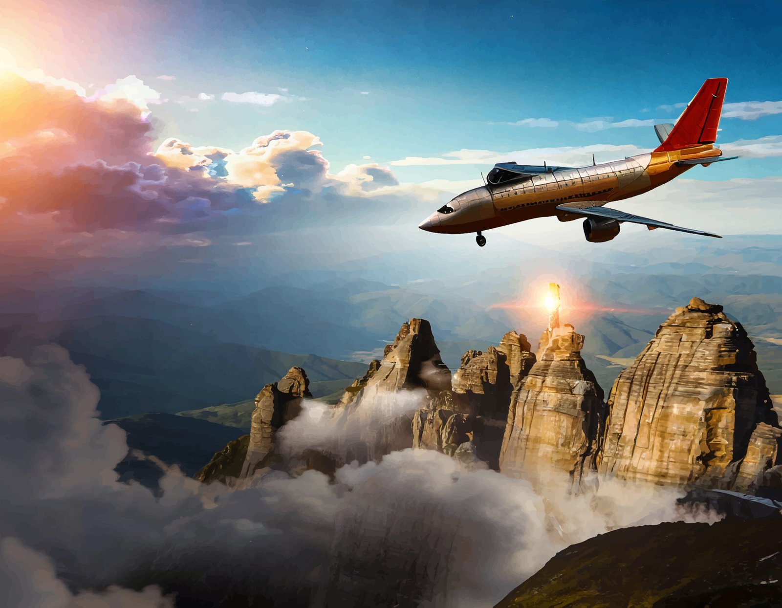 International and domestic flight travel